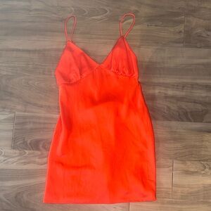 RESA red/ orange slip dress